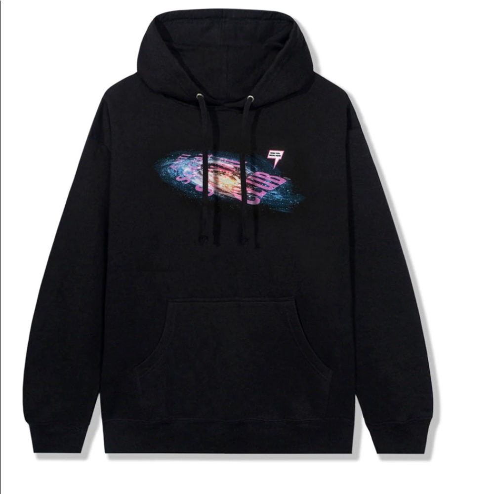 NWT Anti Social Social Club Edge Of the World Black Hoodie Medium